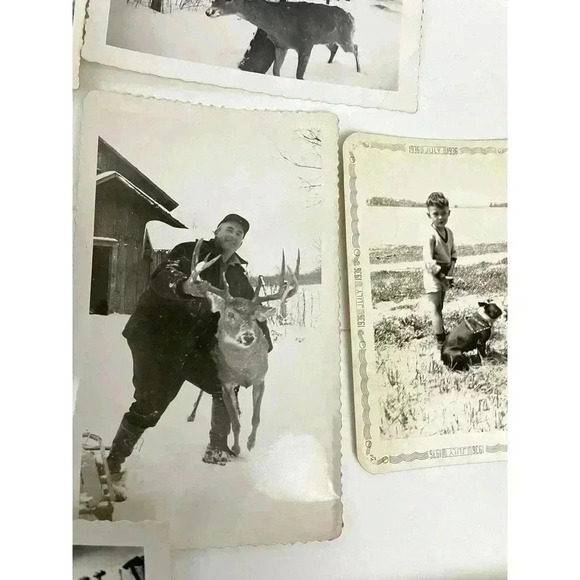 VTG 27 B&W Photographs Travel Animals Wildlife Grave Cars Farming 40's Ephemera - Picture 13 of 16